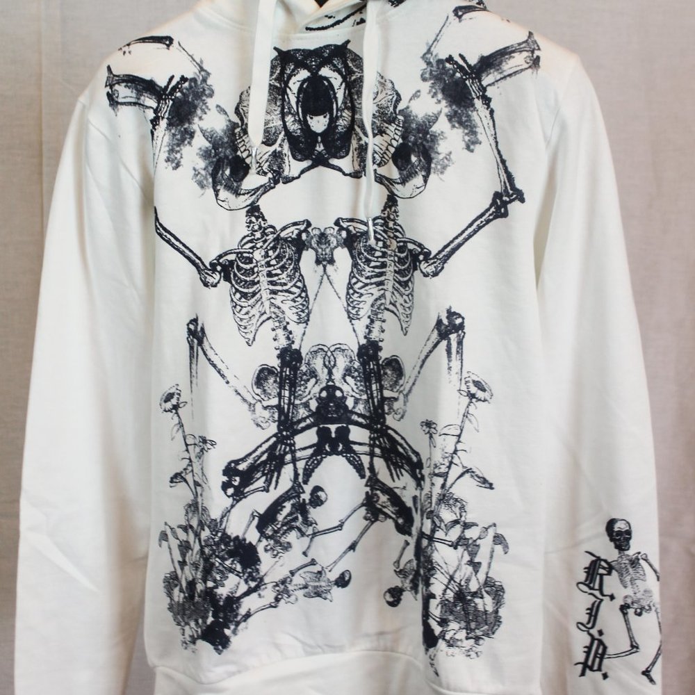 H&M Graphic Print Hoodie Jacket, L Large, XL Extra Large NWT